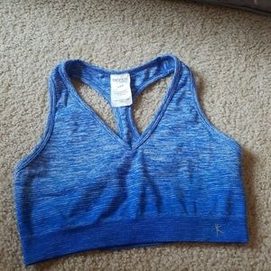 I am selling a bra mostly blue with some white